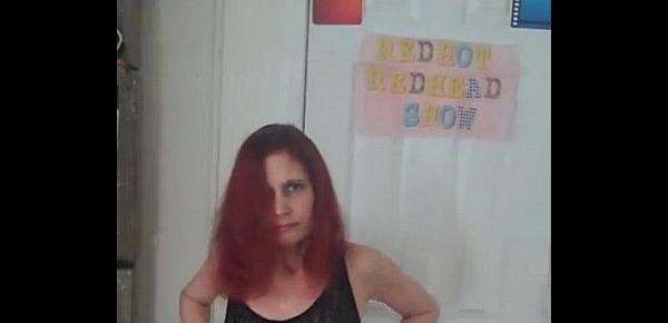  Redhot Redhead Show (see through dress flashing)